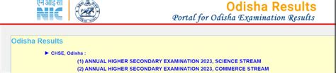 orissaresults.nic.in, chseodisha.nic.in, SAMS Result 2023 and Other.